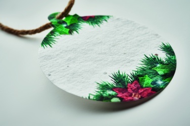 Logotrade promotional product image of: Seed paper Xmas ornament