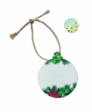 Logotrade advertising products photo of: Seed paper Xmas ornament