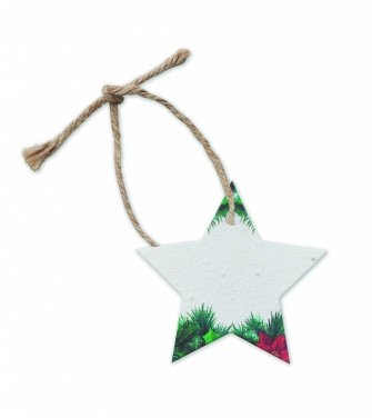 Logotrade promotional products photo of: Seed paper Xmas ornament