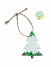 Seed paper Xmas ornament