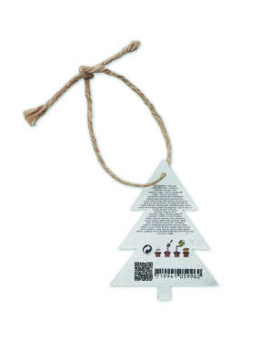 Logo trade promotional merchandise photo of: Seed paper Xmas ornament