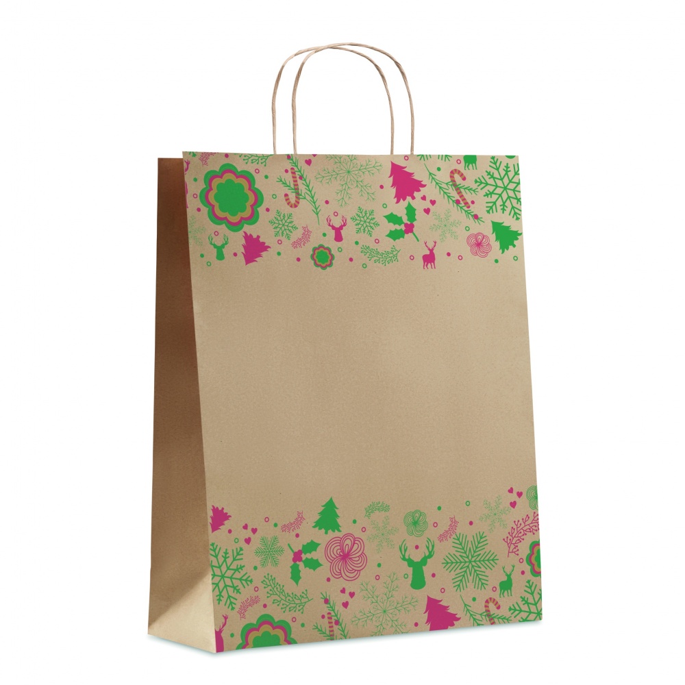 Logo trade business gifts image of: Gift paper bag large