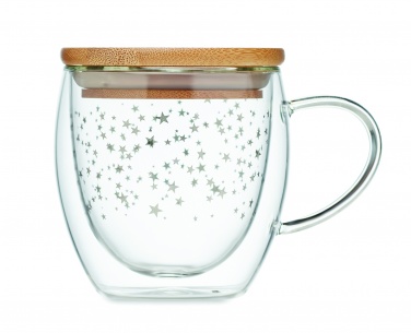 Logo trade corporate gifts picture of: Double wall borosilicate mug