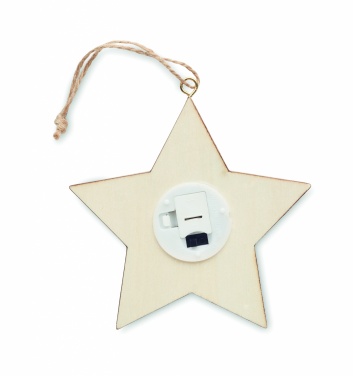 Logotrade promotional product image of: MDF star with light