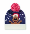 Christmas knitted beanie, Blue