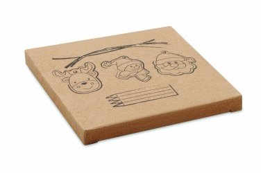 Logotrade promotional giveaway picture of: Drawing wooden ornaments set