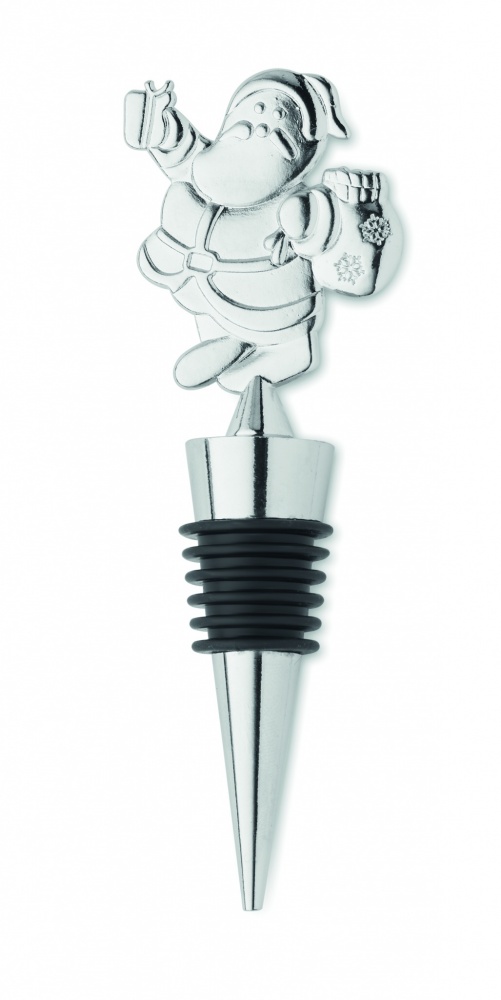 Logo trade promotional giveaways picture of: Bottle stopper Christmas motif