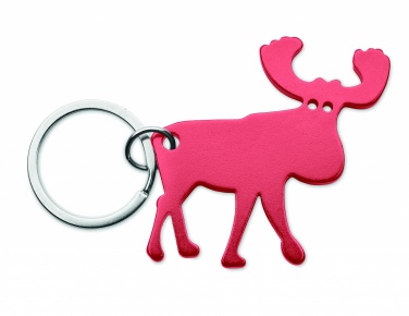 Logo trade promotional giveaways image of: Recycled aluminium key ring Pori