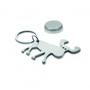 Logo trade advertising product photo of: Recycled aluminium key ring Pori