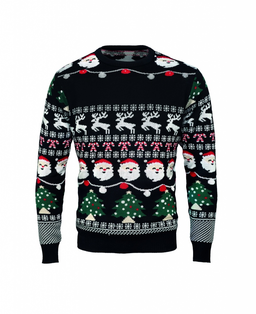 Logo trade corporate gifts picture of: Christmas LED sweater S/M