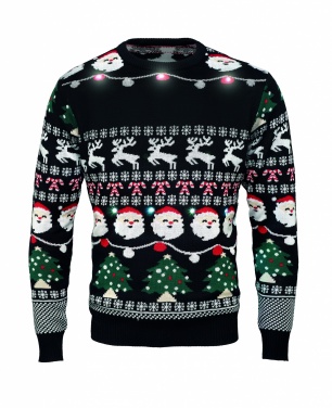 Logo trade promotional gifts image of: Christmas LED sweater L/XL