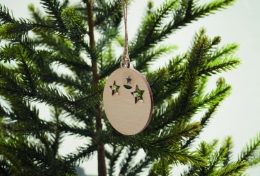 Logotrade promotional item image of: Wooden bauble shape hanger