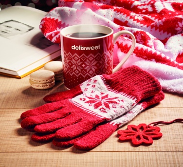 Logotrade promotional gifts photo of: Winter gift mug and gloves set