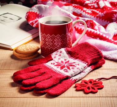 Logotrade business gift image of: Winter gift mug and gloves set