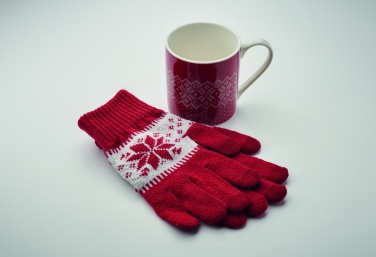 Logotrade promotional item picture of: Winter gift mug and gloves set