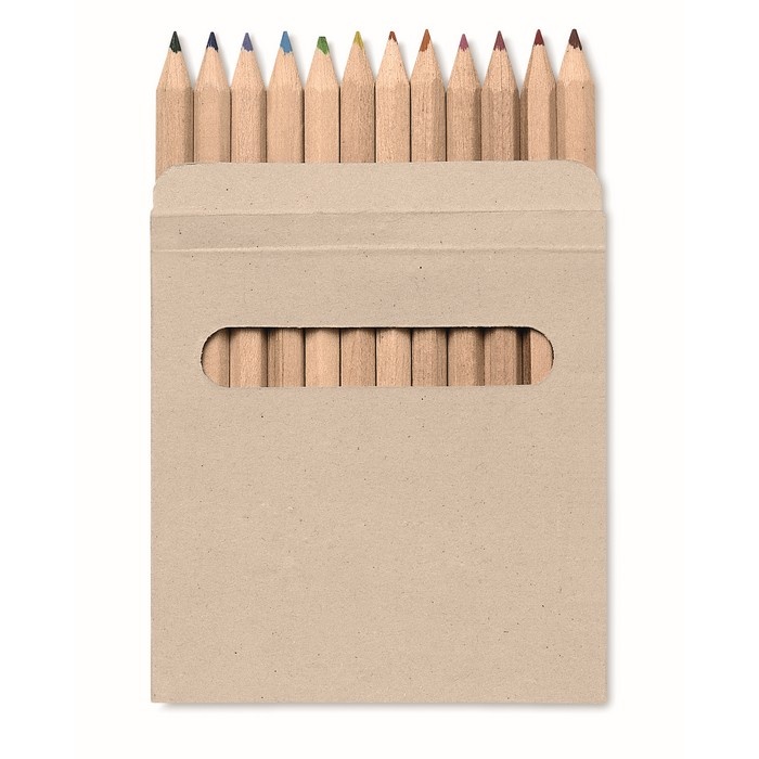 Logotrade promotional merchandise picture of: 12 coloured pencils set