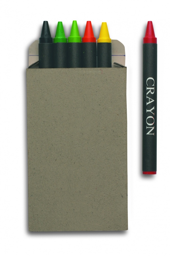 Logotrade promotional product image of: Carton of 6 wax crayons