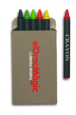 Logotrade promotional merchandise photo of: Carton of 6 wax crayons