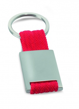 Logo trade advertising products picture of: Metal rectangular key ring Espoo