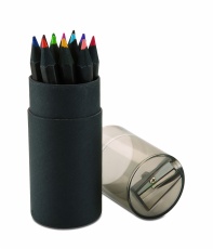 Black colouring pencils