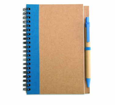 Logotrade business gift image of: B6 recycled notebook with pen