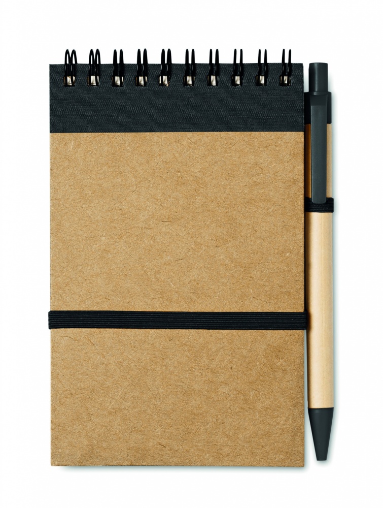 Logotrade corporate gifts photo of: A6 recycled notepad with pen