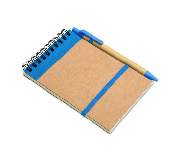 Logotrade promotional giveaways photo of: A6 recycled notepad with pen