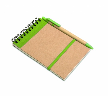 Logotrade promotional giveaways photo of: A6 recycled notepad with pen