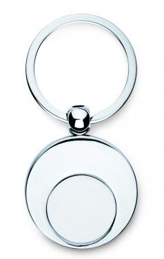 Logotrade promotional merchandise picture of: Metal key ring with token