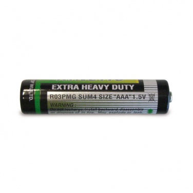 Logo trade corporate gifts image of: Battery type UM4 (AAA)