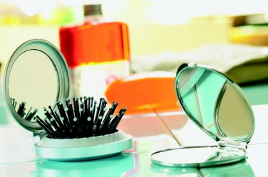 Logo trade corporate gifts picture of: Foldable brush/mirror