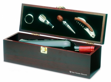 Logo trade business gifts image of: Wine set in wine box