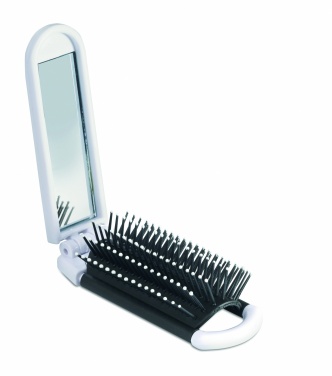 Logo trade corporate gifts picture of: Foldable hairbrush with mirror