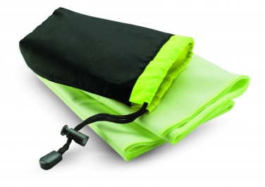 Logo trade promotional merchandise image of: Sport towel in nylon pouch