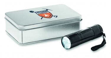 Logo trade promotional products picture of: LED torch in tin box