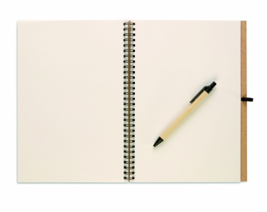 Logotrade advertising product image of: Recycled notebook with pen