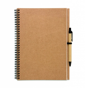 Logo trade promotional item photo of: Recycled notebook with pen