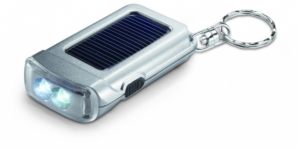 Logotrade promotional product picture of: Solar powered torch key ring