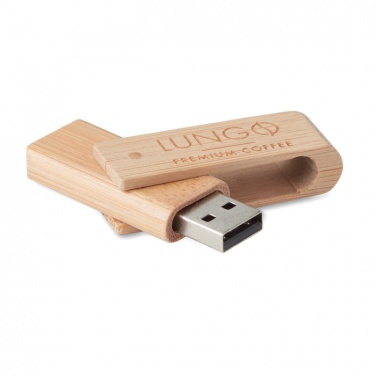 Logo trade advertising products image of: Bamboo USB    16GB