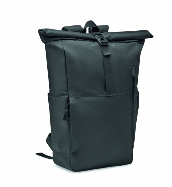 Logotrade promotional giveaway picture of: 300D RPET rolltop backpack