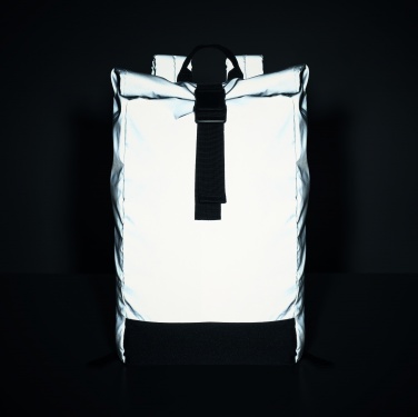 Logotrade promotional item image of: Reflective Rolltop backpack