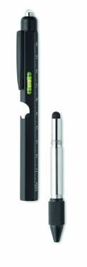 Logo trade promotional products image of: Spirit level pen with ruler