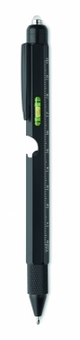 Logo trade promotional merchandise photo of: Spirit level pen with ruler