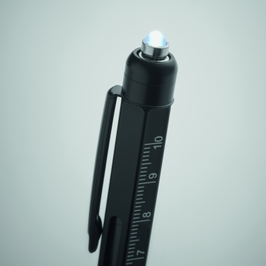 Logo trade corporate gift photo of: Spirit level pen with ruler