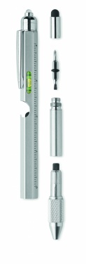 Logo trade advertising products image of: Spirit level pen with ruler