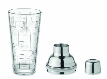 Logotrade advertising products photo of: Glass cocktail shaker 400 ml