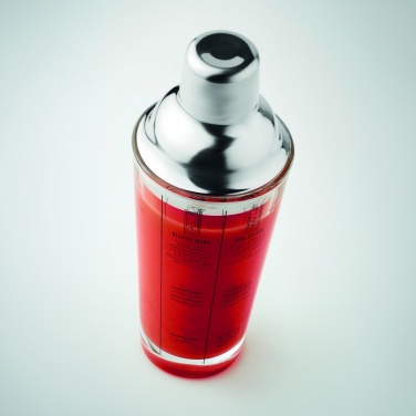 Logo trade promotional items picture of: Glass cocktail shaker 400 ml