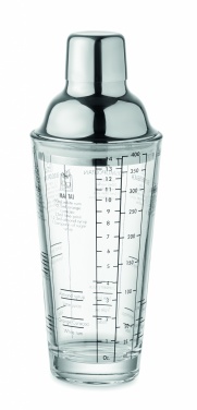 Logotrade promotional item image of: Glass cocktail shaker 400 ml