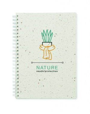 Logotrade business gifts photo of: A5 seed paper cover notebook