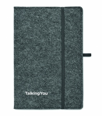 Logotrade promotional merchandise picture of: A5 notebook RPET felt